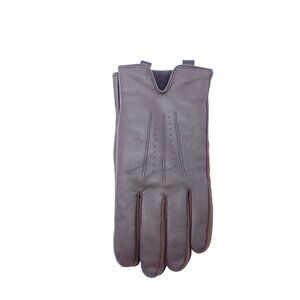 NWT Isotoner Men's Genuine Leather Gloves Sz Medium Dark Brown SmarTouch
